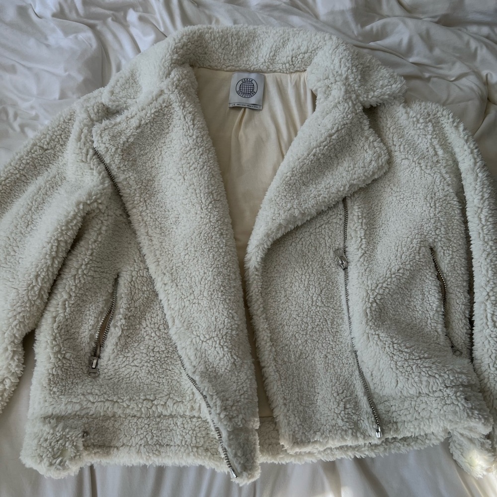 Urban Outfitters Sherpa Moto Jacket